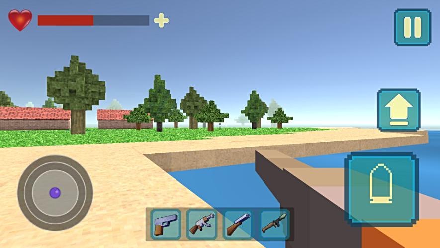 Pixel Shooter War On Island 3D_截图_2