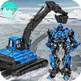 砂 挖掘机 起重机 转变 机器人 游戏