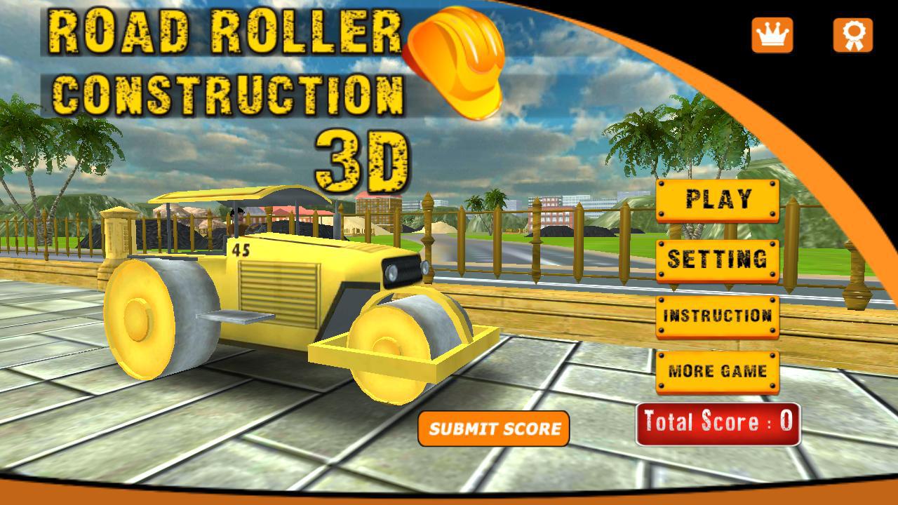 Road Roller Construction 3D