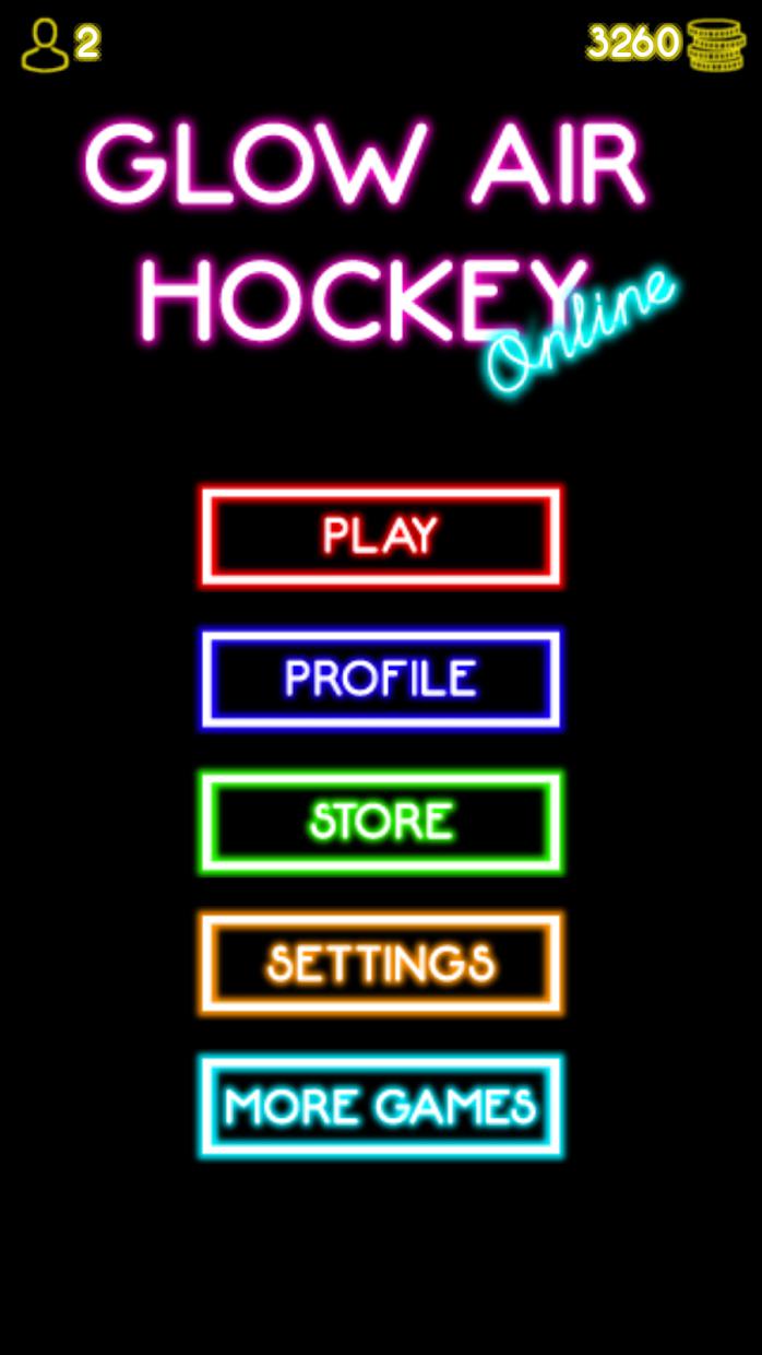 Glow Air Hockey Online