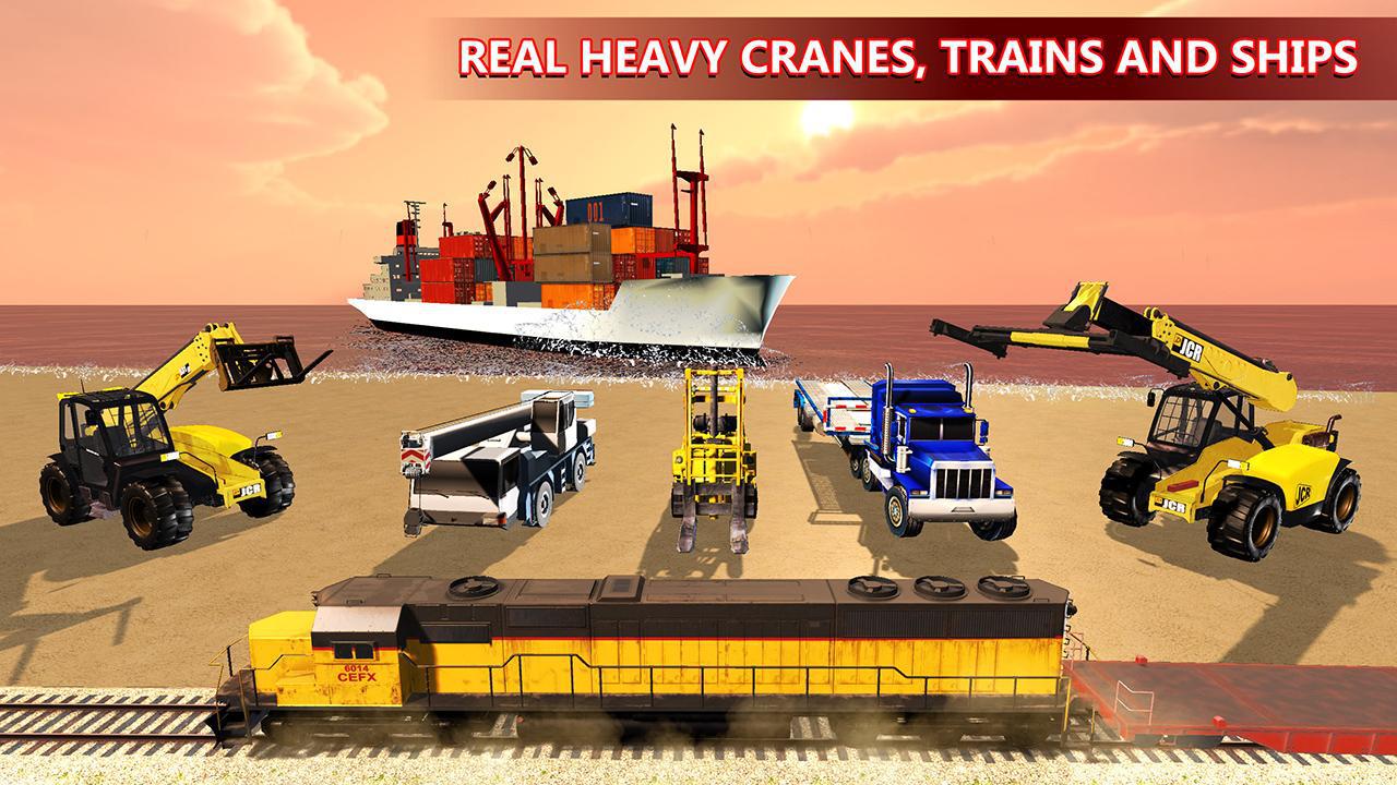 陆运和海运货物服务：船舶和火车模拟_截图_2