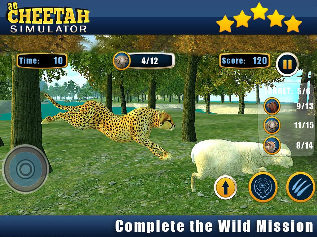 Angry Cheetah Wild Attack Sim_截图_5
