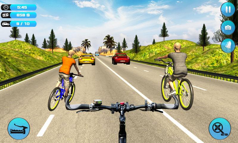 Bicycle Rider Traffic Race 17_游戏简介_图3
