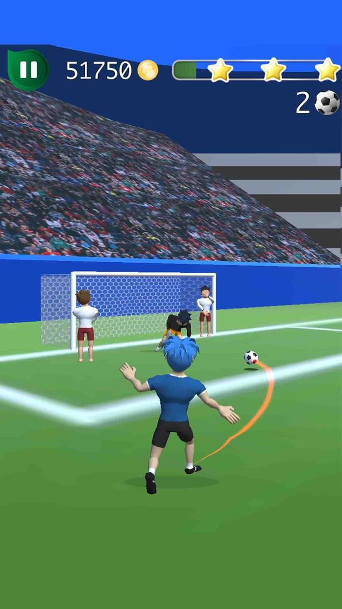超凡足球--点球和犯规 3D足球游戏_截图_3