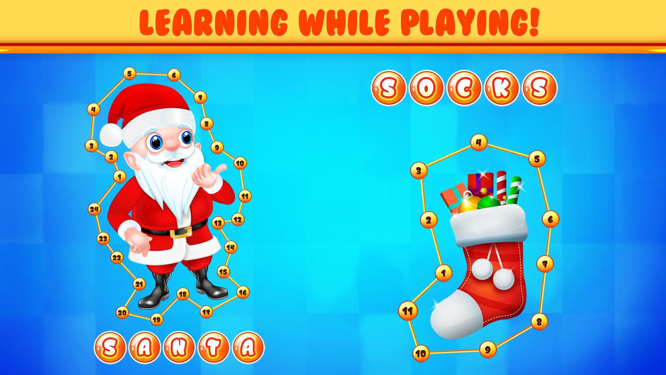 Connect Dots Kids Puzzle Game - Christmas Fun_截图_3