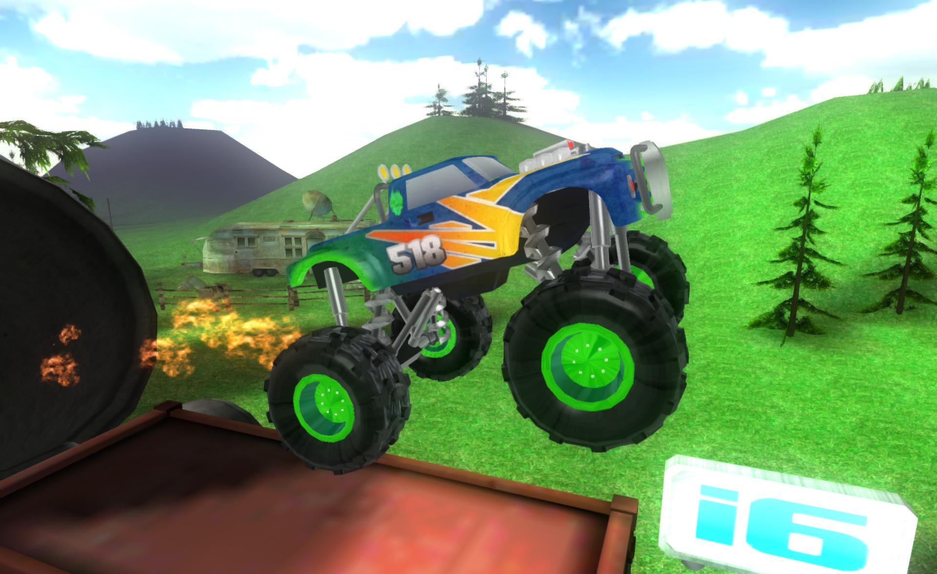 Big Monster Truck Racing 3D_截图_2