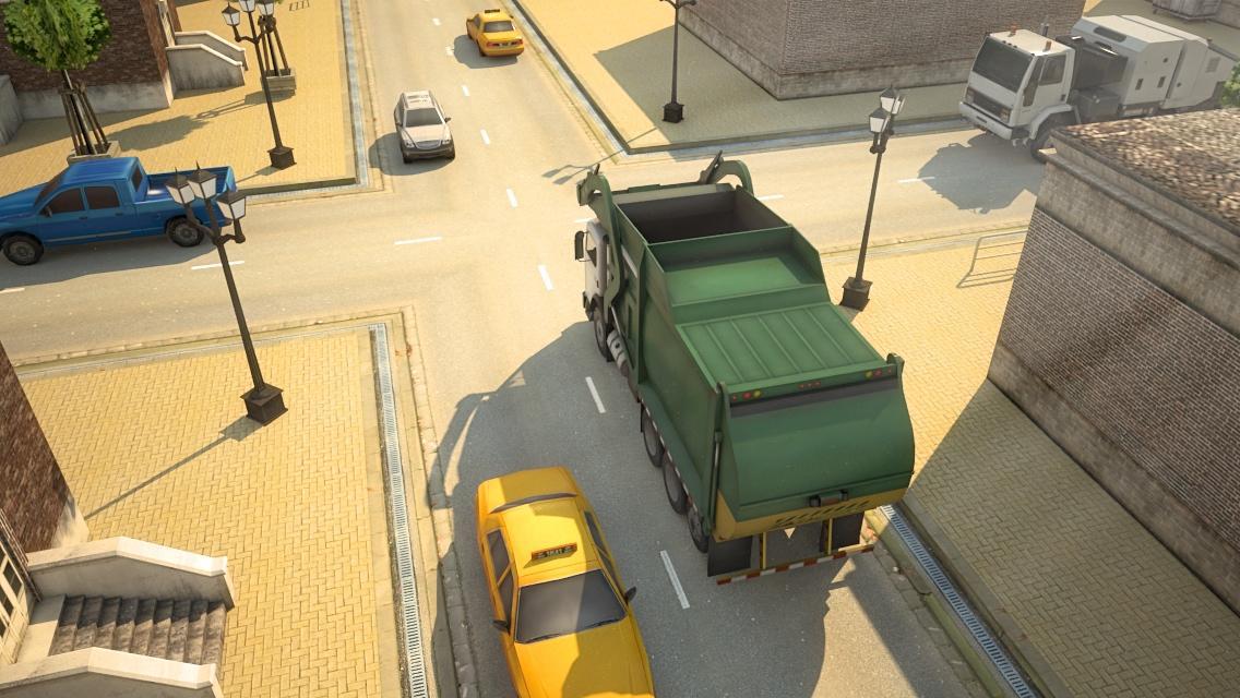 Garbage Truck Simulator 3D Racing & Parking Games_截图_2