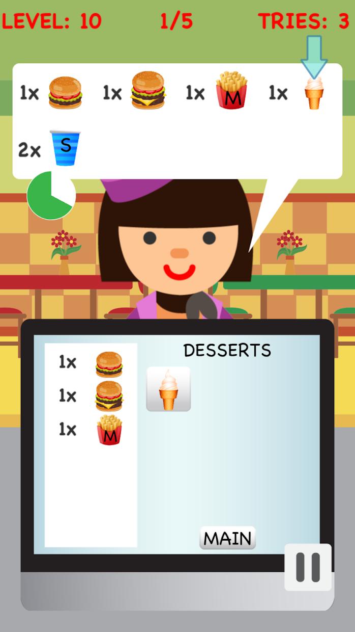 Burger Cashier - Fast food game_截图_2