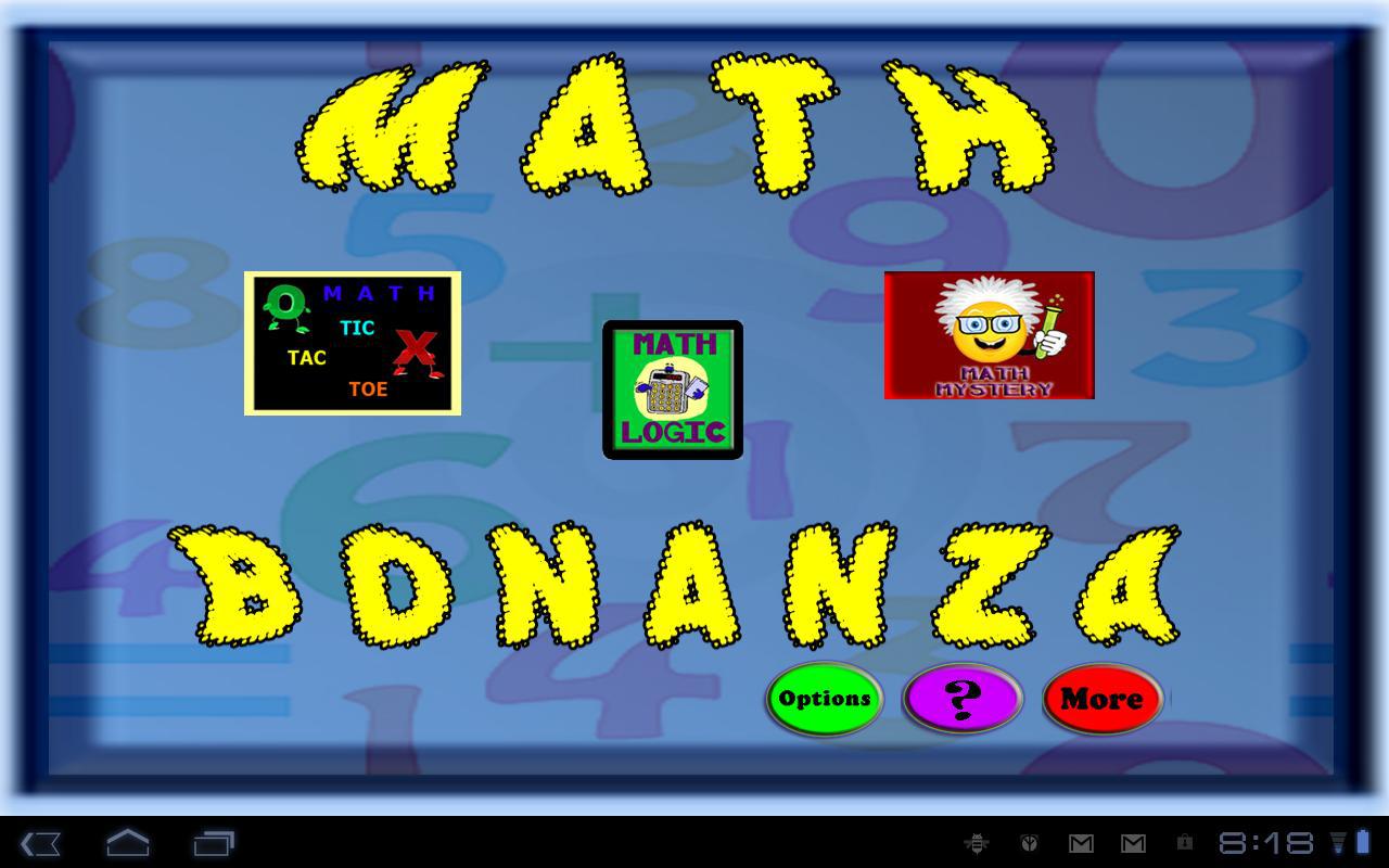 Math game bonanza