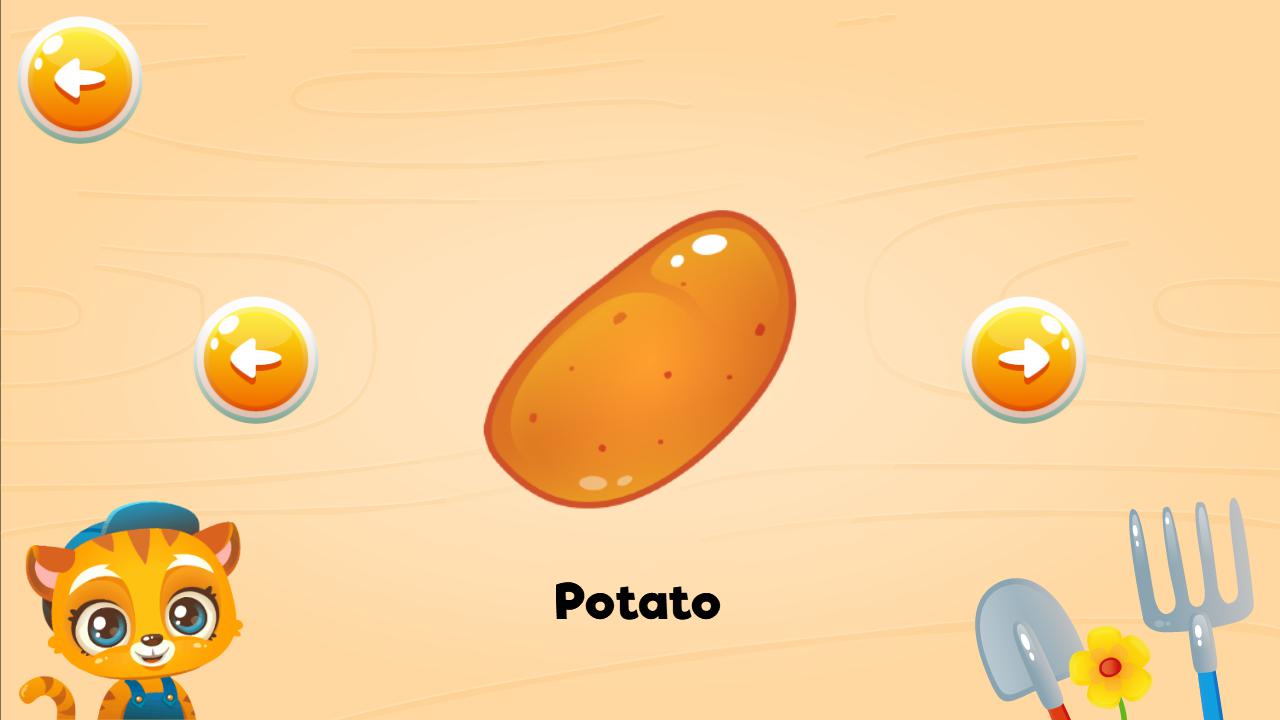 Learn Fruits and Vegetables - Games for kids_截图_2