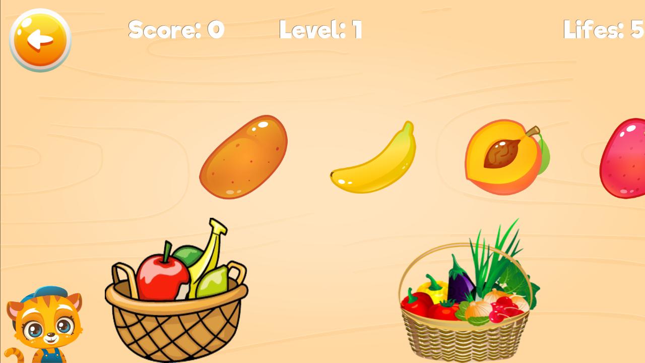 Learn Fruits and Vegetables - Games for kids_截图_4