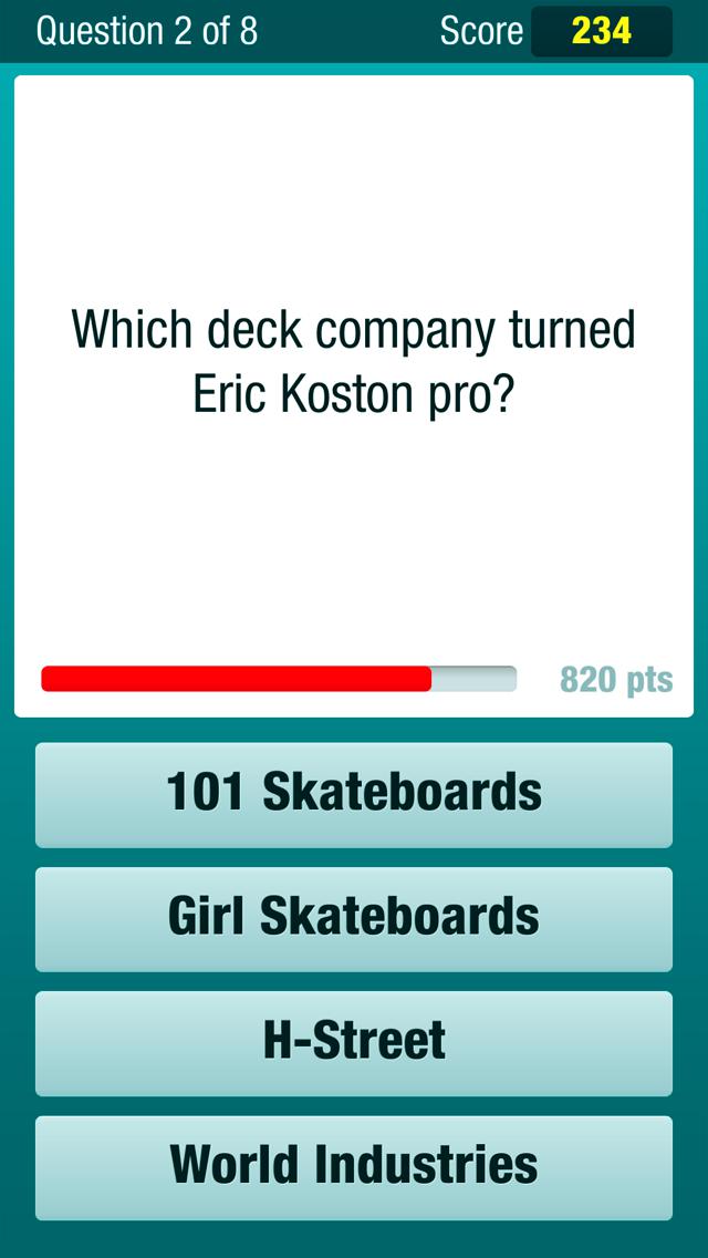 Skate Pop - Skateboard Trivia_截图_3
