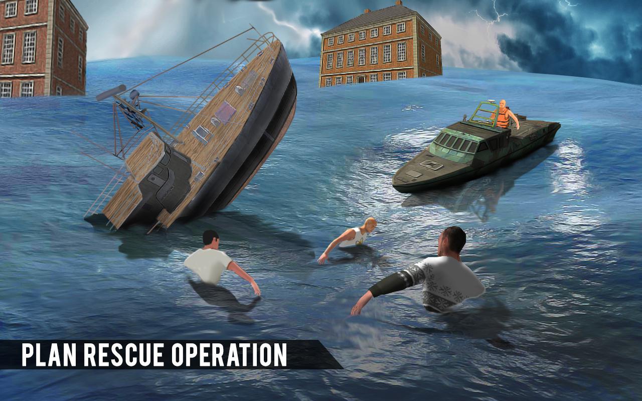Flood Rescue Speed Boat Simulator : Lifeguard Help_游戏简介_图3