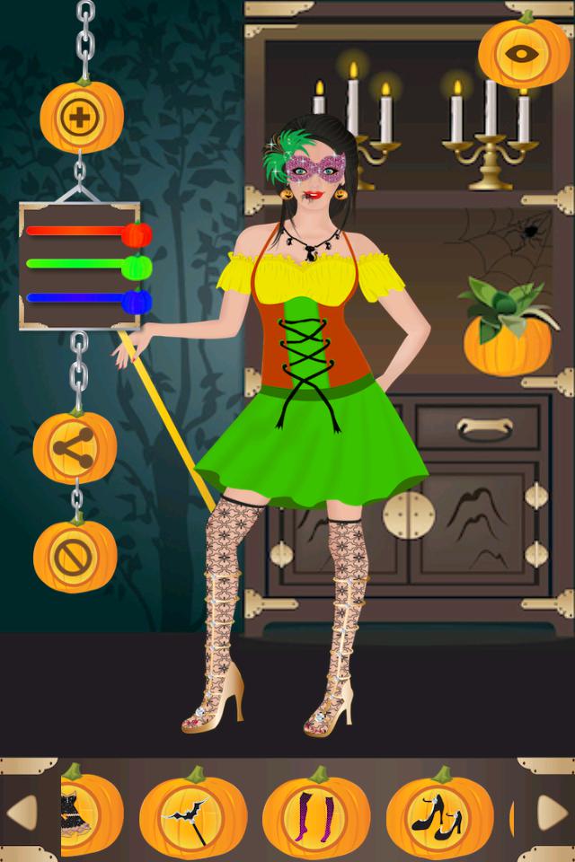 Halloween Girl Dress Up Game_截图_2