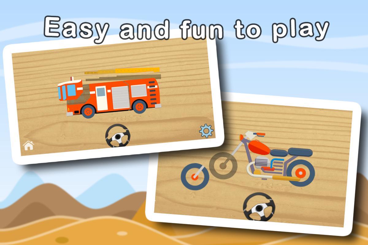 Cars and Vehicles Puzzles for Toddlers_游戏简介_图4