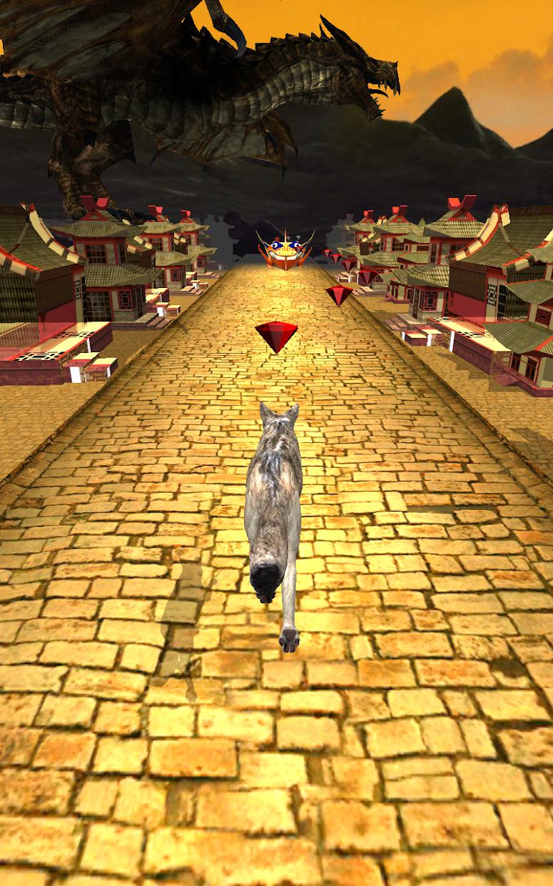 Impossible Wolf Dash: Run Game_截图_2