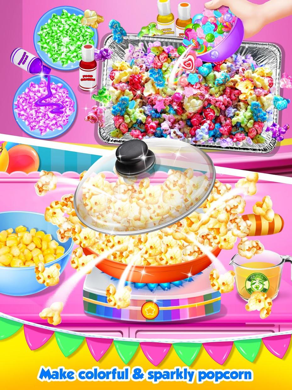 Unicorn Food - Rainbow Popcorn Party_截图_2
