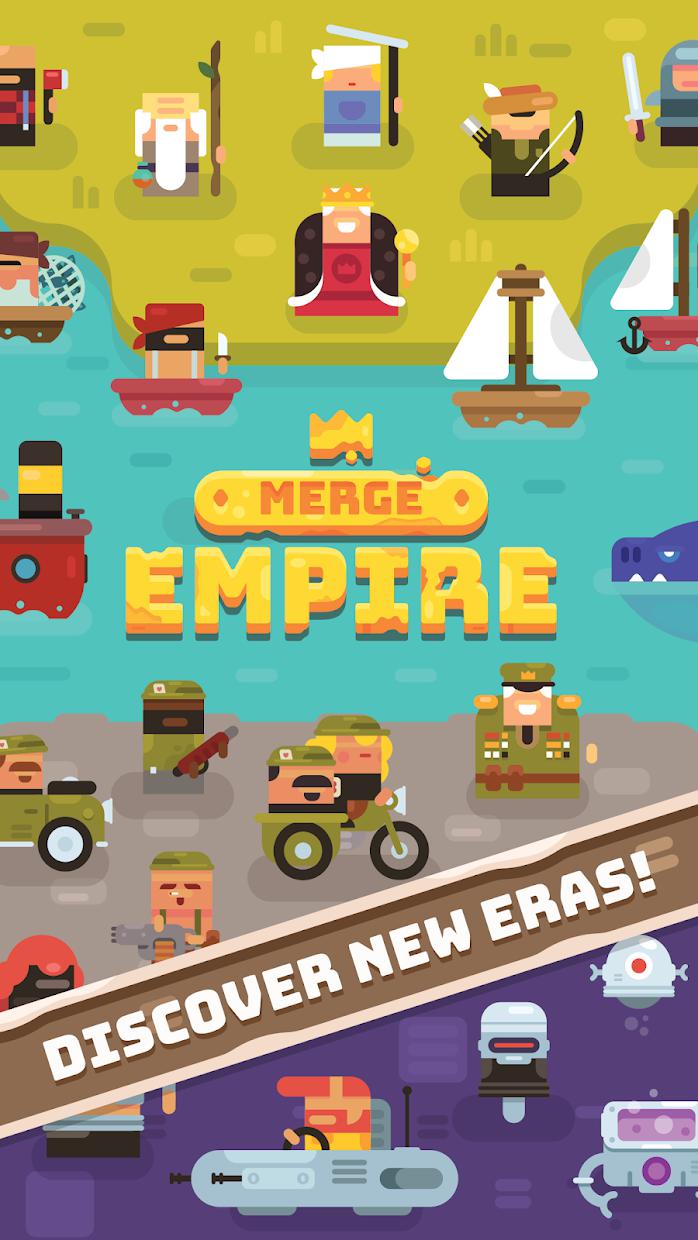 Merge Empire - Idle Kingdom & Crowd Builder Tycoon_游戏简介_图2