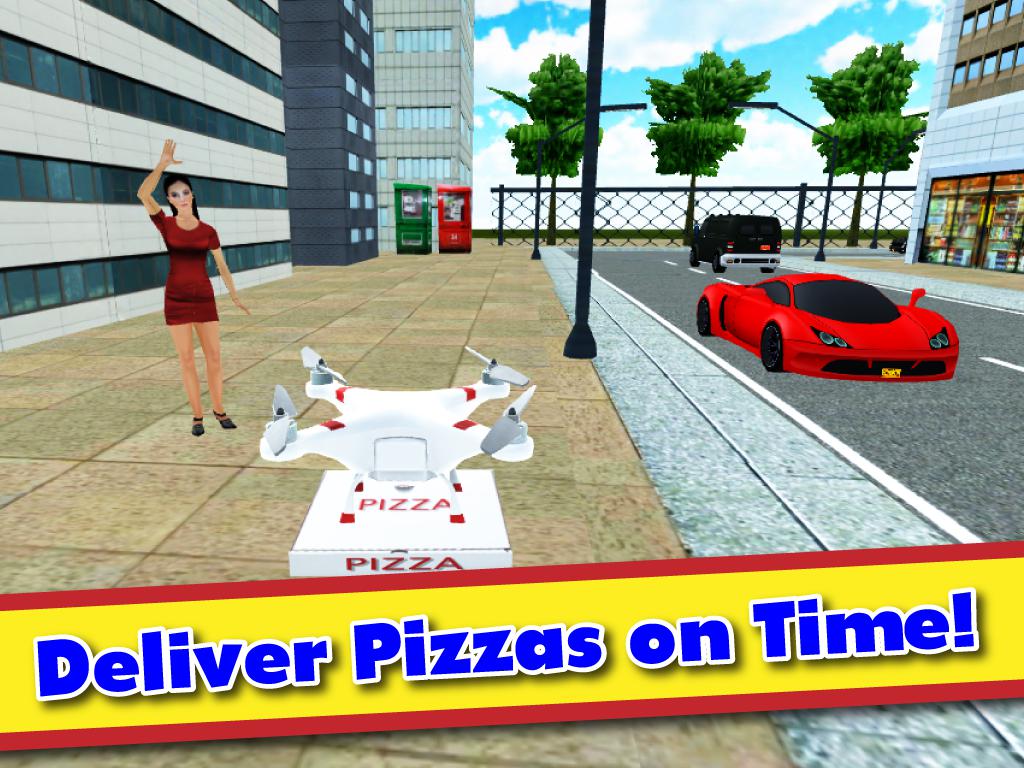 Drone Pizza Delivery 3D_截图_5