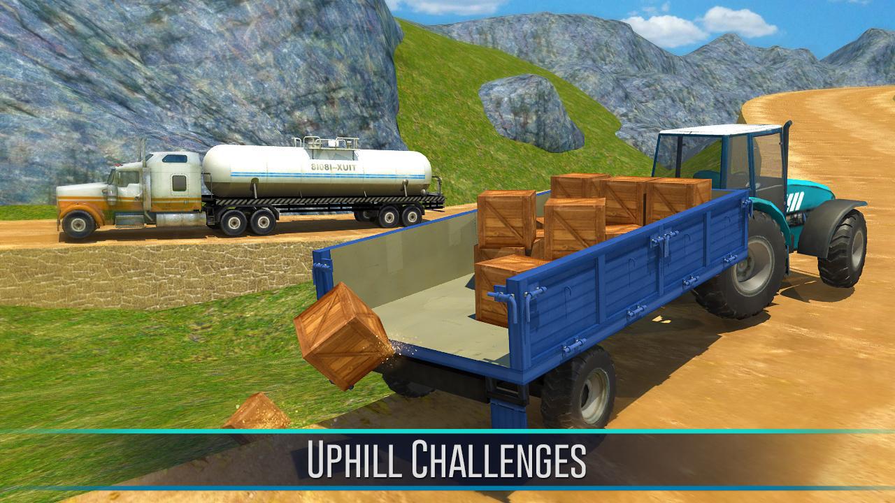Tractor Truck Driving Sim: Hill Cargo Transport_截图_5