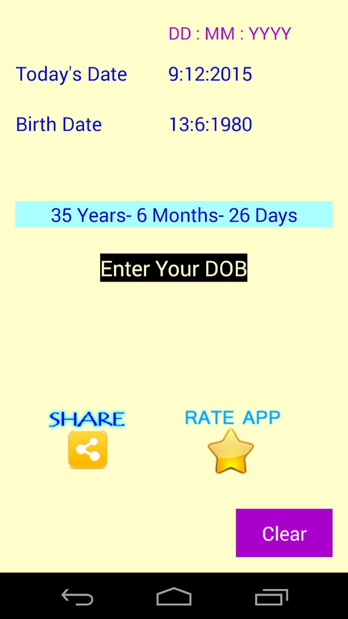 Age Calculator Free and Easy_截图_4