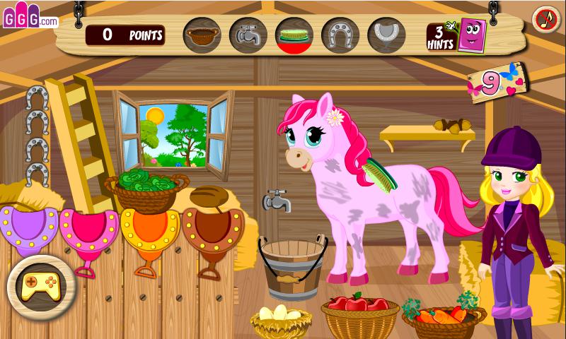 Pony game - Care games