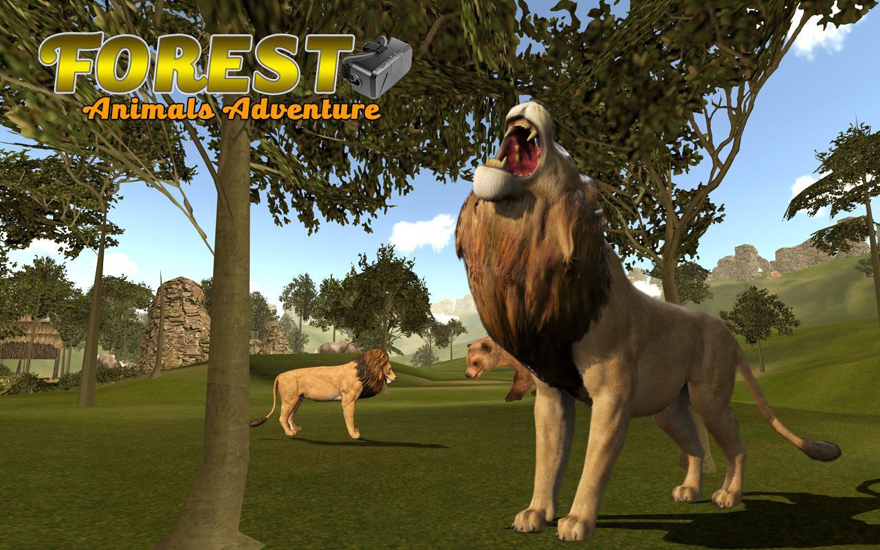 虚拟现实森林里的动物的冒险_截图_5