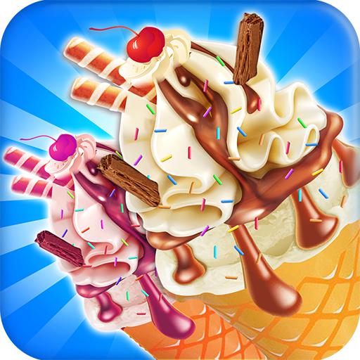 冰淇淋圆锥制造商冷冻甜点烹饪游戏_截图_5