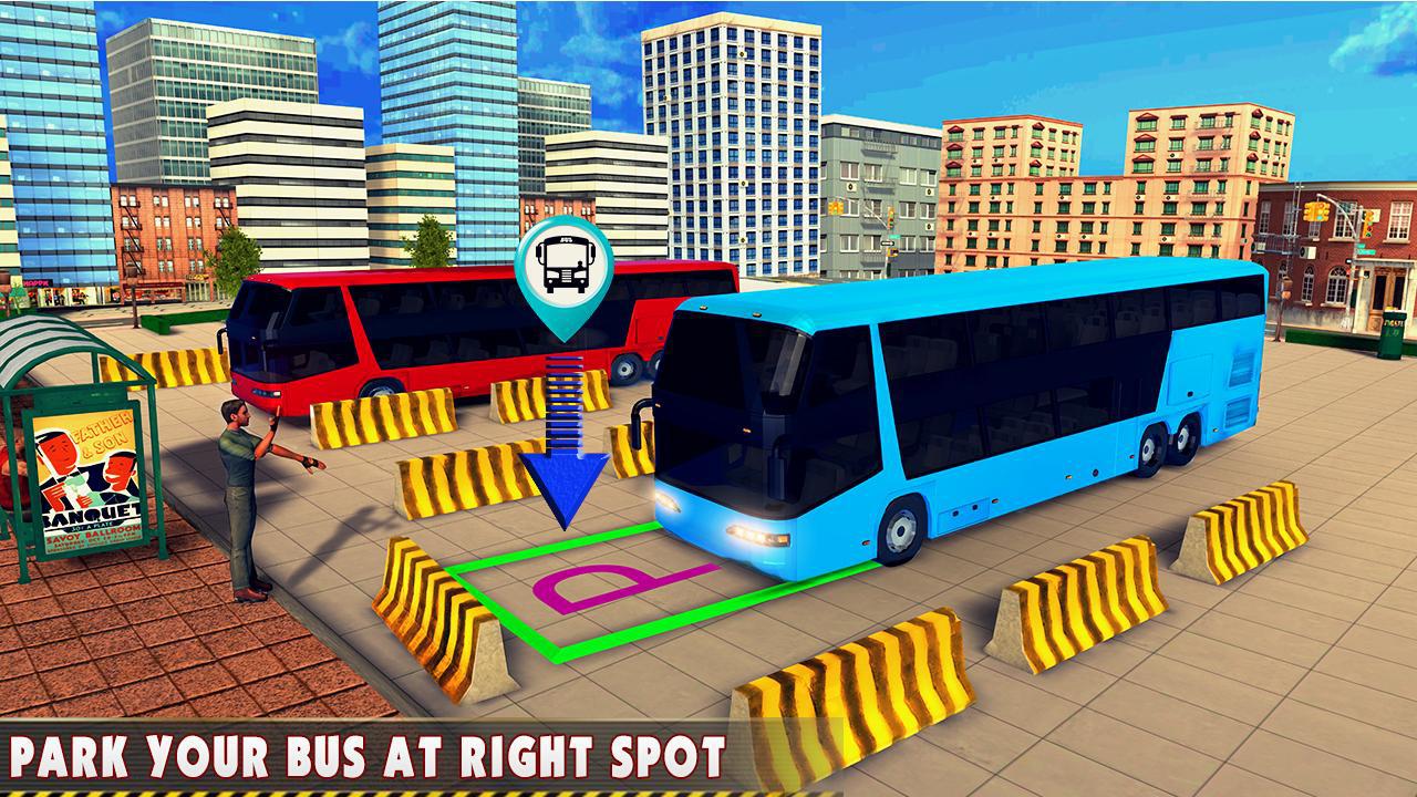 Modern Bus Drive 3D Parking new Games - Bus Games