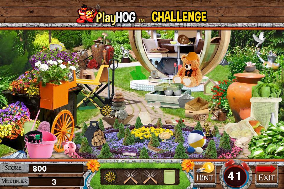 Challenge #100 Garden Escape Hidden Objects Games_截图_3