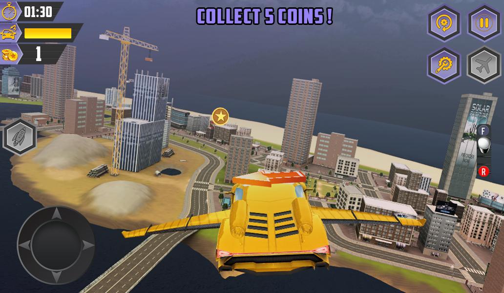 Flying Racing Car Games_截图_3