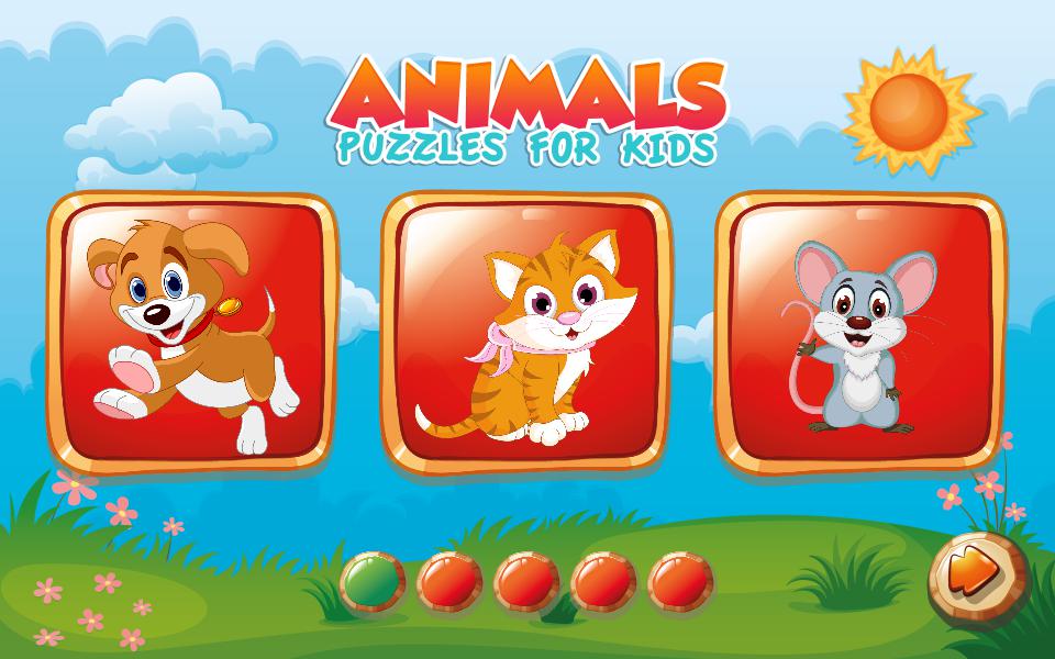 Puzzles for kids Farm Animals