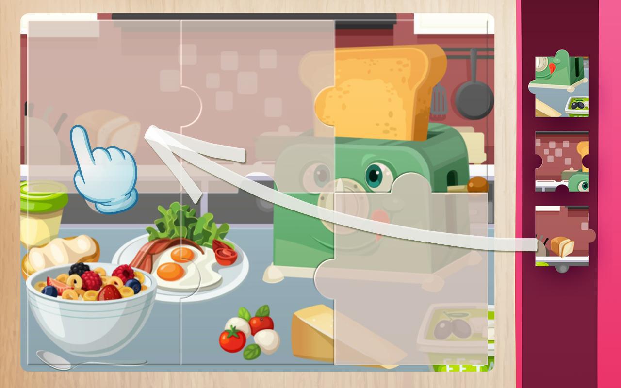 益智游戏为孩子们 - 房子的厨房_截图_4