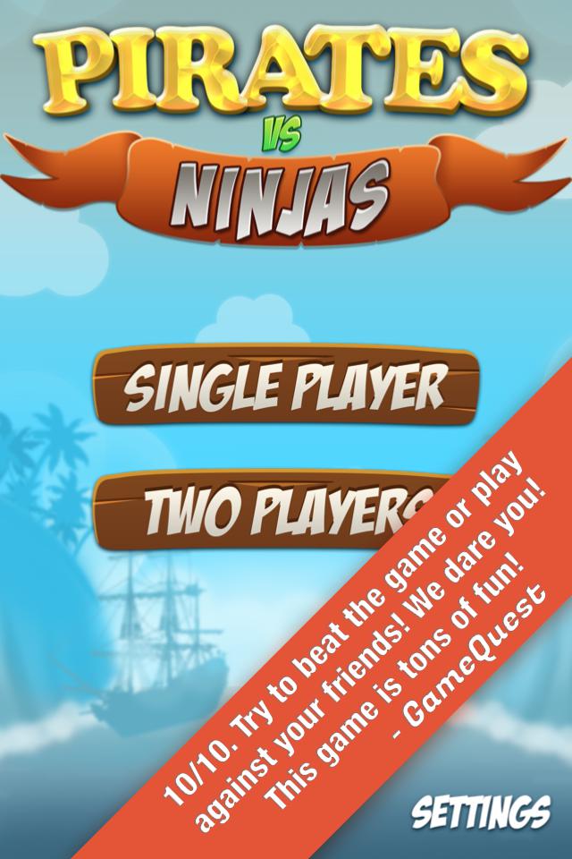 Pirates vs ninjas：两玩家对战_截图_2