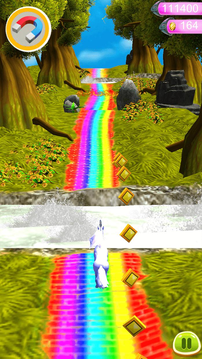 Temple Unicorn Dash 3D: Jungle Run Adventure_截图_3