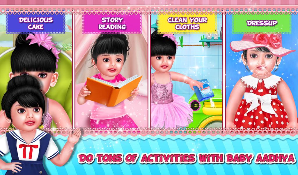 Aadhya's Daily Routine Activities Game