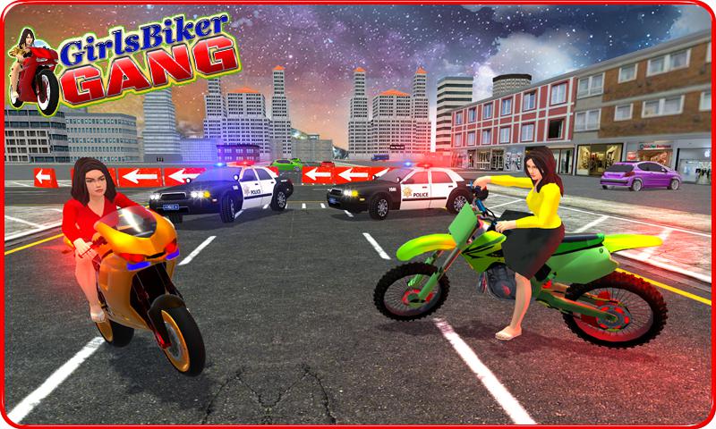 Girls Biker Gang 3D