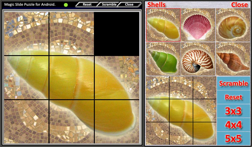 Magic Slide Puzzle Shells_截图_2