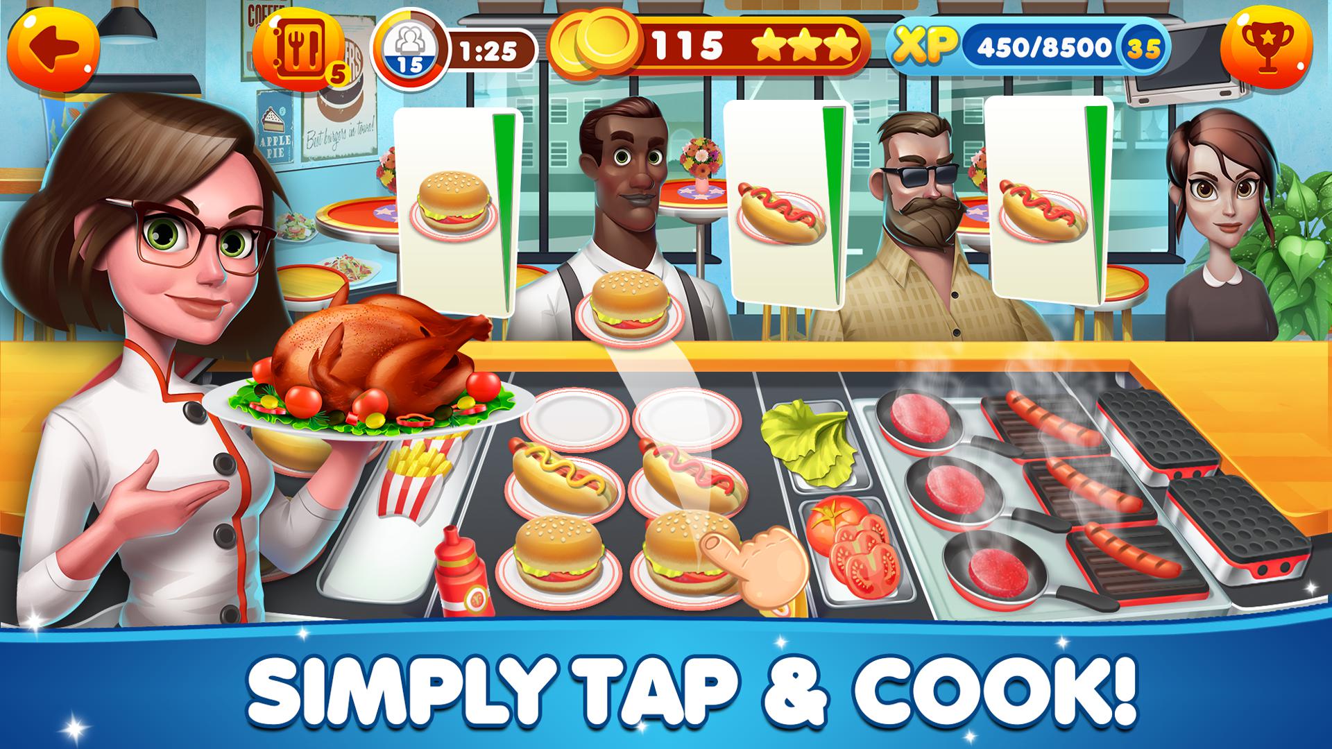 烹饪游戏 美食餐厅 Cooking Games Fast Food Maker Chef Craze_游戏简介_图3