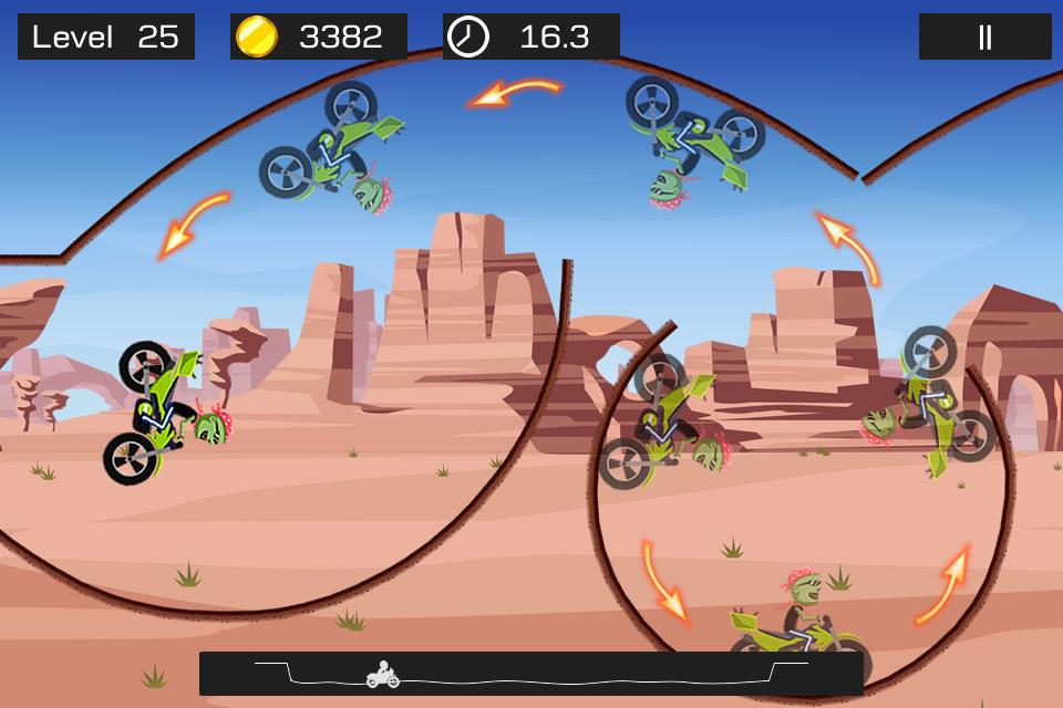 极限飞车 -- 最棒的摩托车特技挑战竞速游戏_截图_3