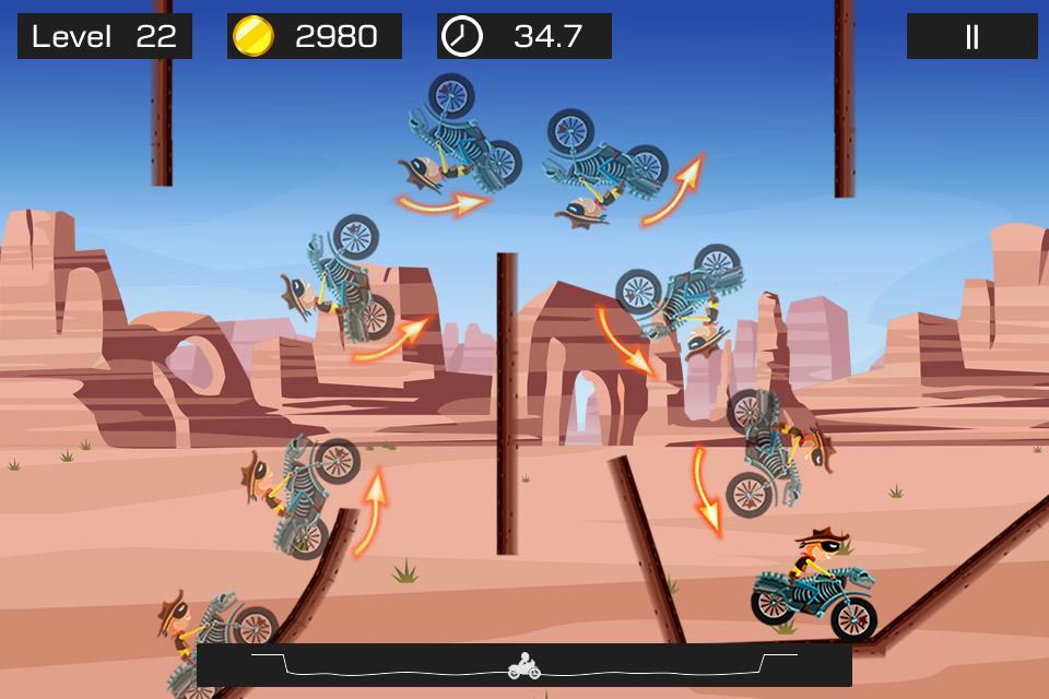 极限飞车 -- 最棒的摩托车特技挑战竞速游戏_截图_4