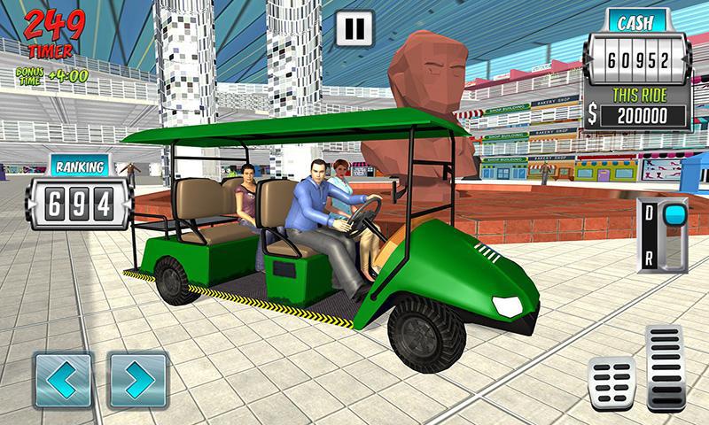 购物中心易出租车司机汽车模拟器游戏