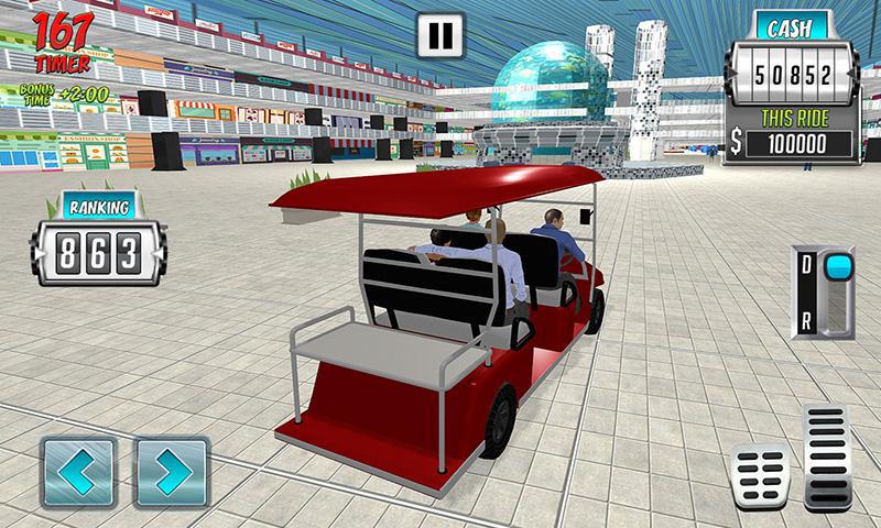 购物中心易出租车司机汽车模拟器游戏_截图_4