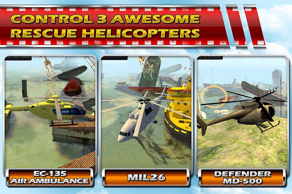 Helicopter 3D Rescue Parking_游戏简介_图2
