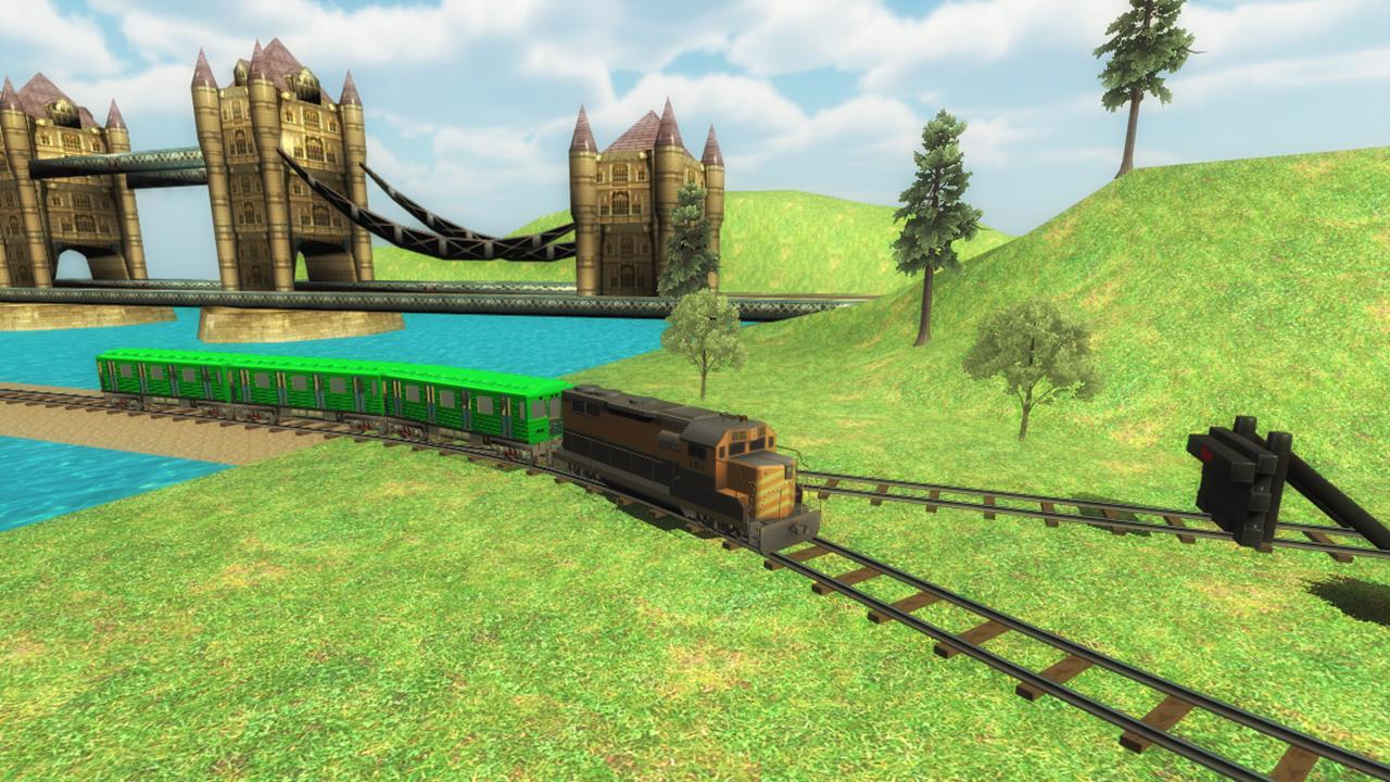 在轨道上超开快车地铁列车模拟器游戏_截图_4