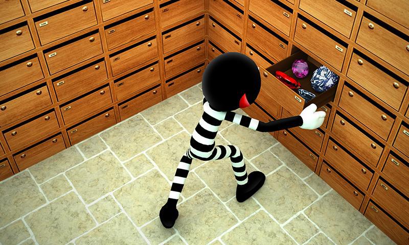 Stickman Bank Robbery Escape_截图_3