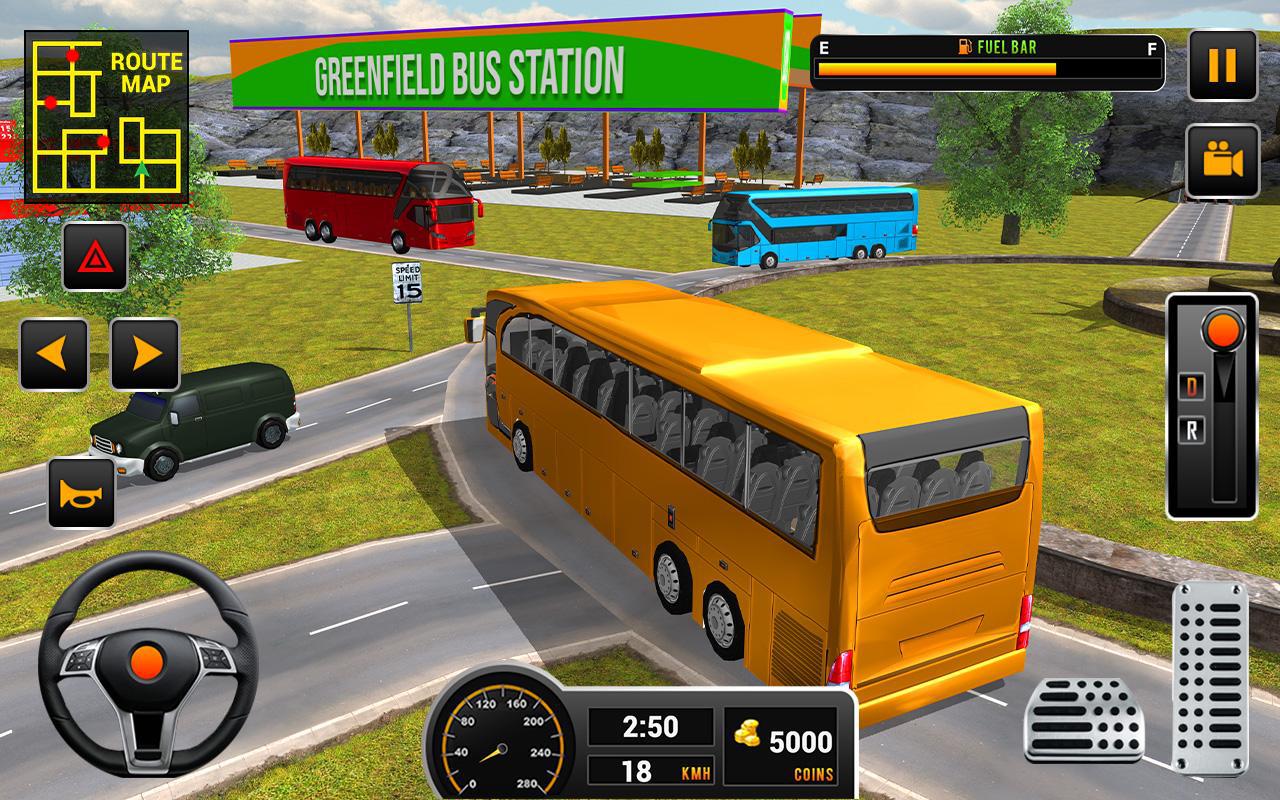 Coach Bus 2018: City Bus Driving Simulator Game_截图_5