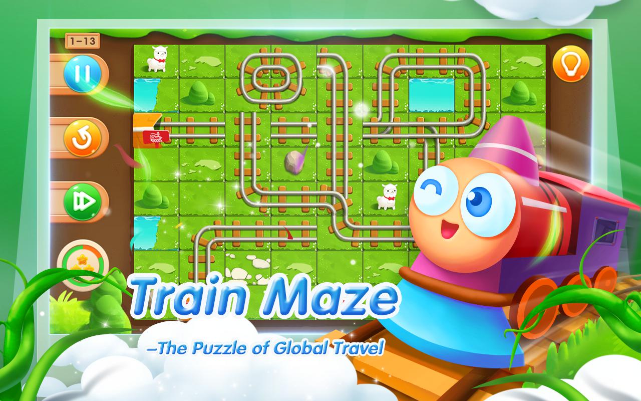 火车迷宫 - 火车拼图免费游戏
