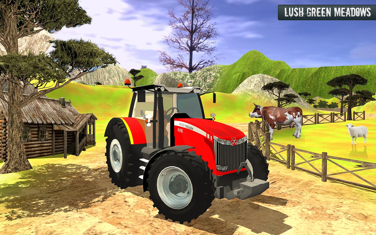Cargo Tractor Trolley Simulator Farming Game 2019_截图_3