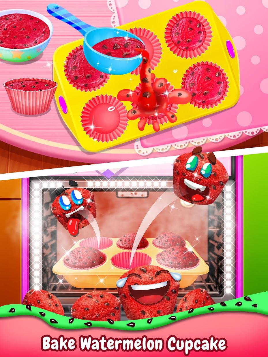 Watermelon Cupcake - Summer Desserts Maker_截图_2